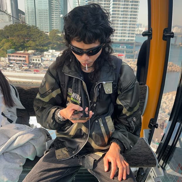 Kiss racing jacket (Khaki)