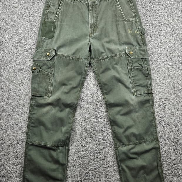 칼하트 립스탑 카고 포켓 워크 팬츠 ( 33X34 ) / 11563