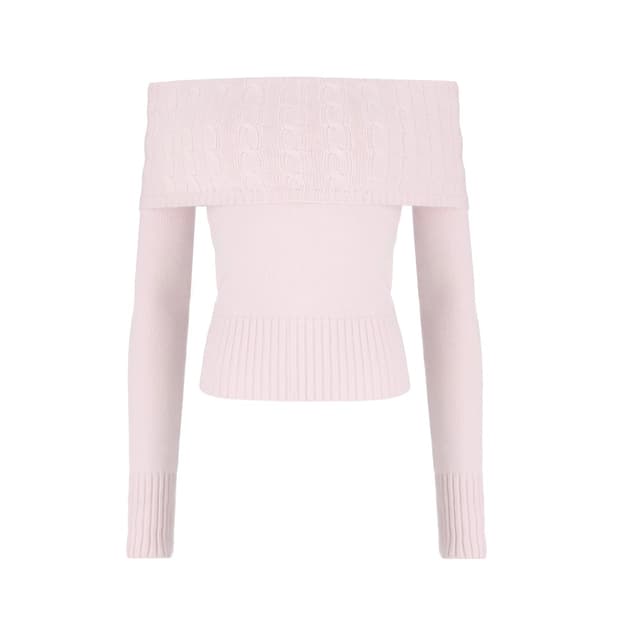 클리시어 컵케이크 오픈숄더 핑크