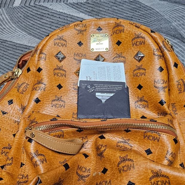MCM정품백팩L사이즈