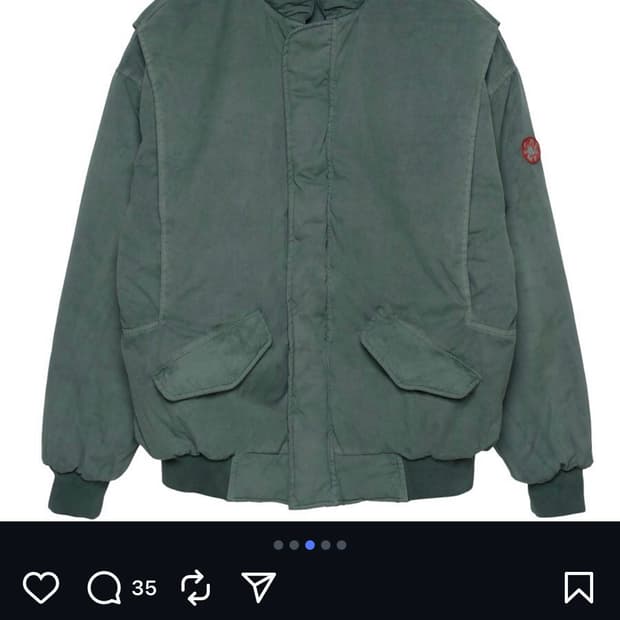 카브엠트 오버다이 리버시블 봄버 자켓 XL