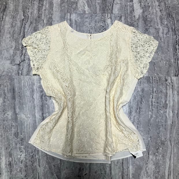 일본빈티지 Angelque 달천깔페어리 프린세스공주풍 반팔블라우스