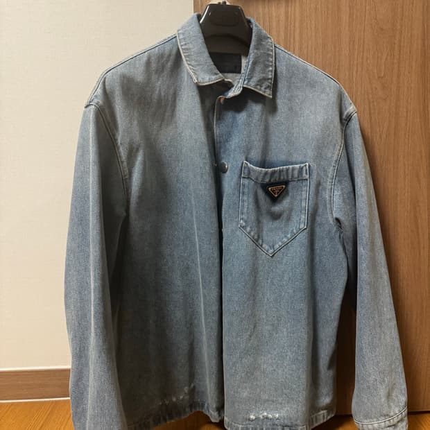 [XL] 프라다 21 FW 데님 셔츠 자켓