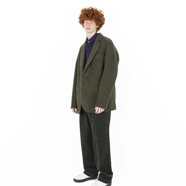 도큐먼트 카키 코듀로이 팬츠 L