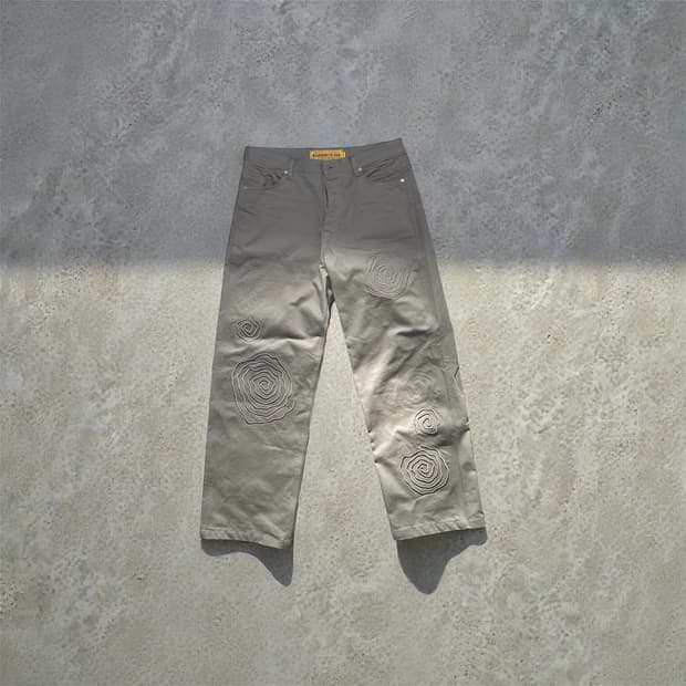 Spiral Rubber EMB Pants (BEIGE) 판매합니다