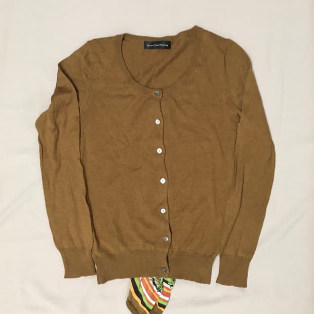 급처! 유나이티드 애로우즈 그린라벨 릴렉싱 스카프 가디건