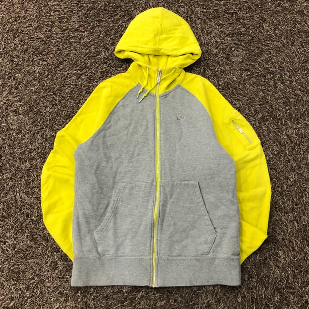 M 나이키 배색 후드집업