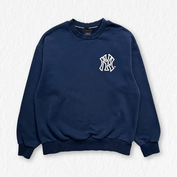 MLB 뉴욕양키스 백로고 맨투맨 네이비