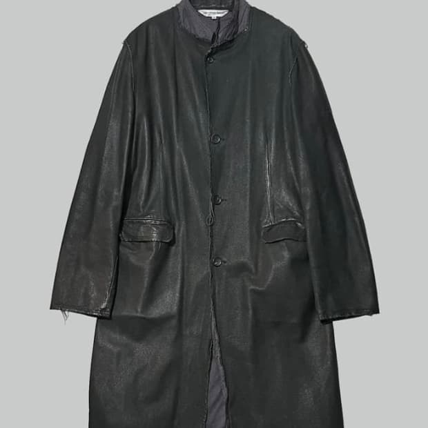 Comme des garcons shirt leahter coat