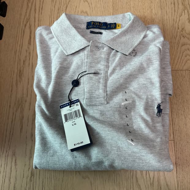 폴로랄프로렌 남성 클래식핏 PK 카라티 그레이