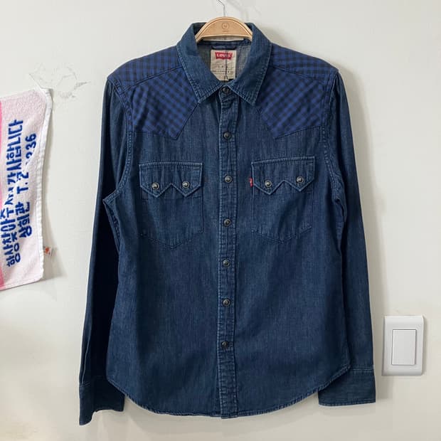 8 리바이스 디테일 데님 청셔츠