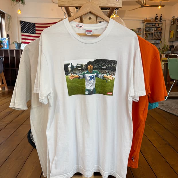 슈프림 마라도나 white / L