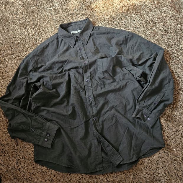 엑스건테이너 24ss 피그먼트 다잉 오버핏 셔츠 XL size