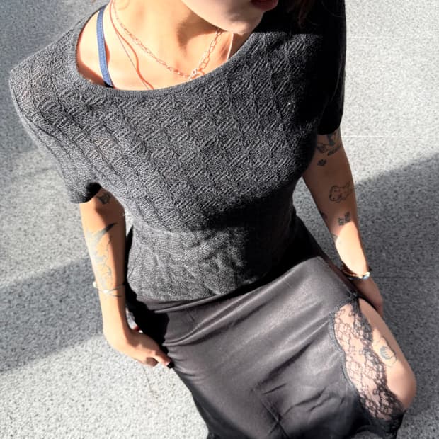 mani (giorgio armani) short knit top