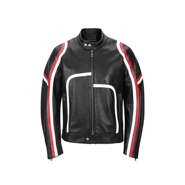 ADSB 앤더슨벨 모터사이클 레더 자켓 블랙