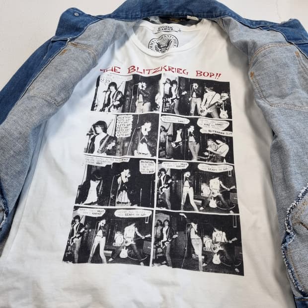 Hysteric Glamour x RAMONES 밴드티셔츠 - S