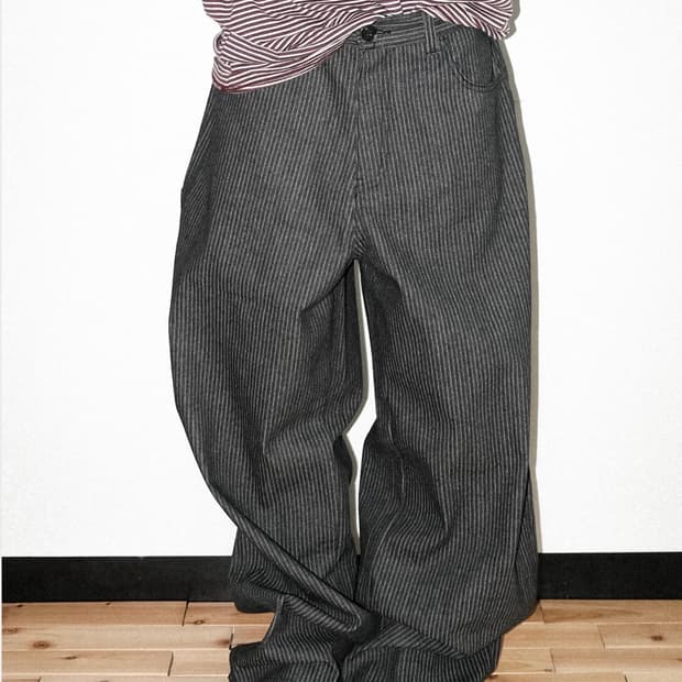 리키 스트라이프 데님 팬츠 P.C Striped Denim Pants