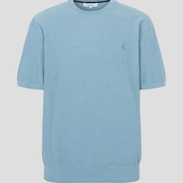 빈폴 젠틀 라운드 니트 반팔 티셔츠