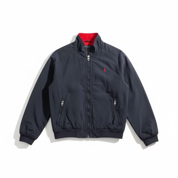 폴로 랄프로렌 네이비 나일론 쉘 자켓 탈론 지퍼 M