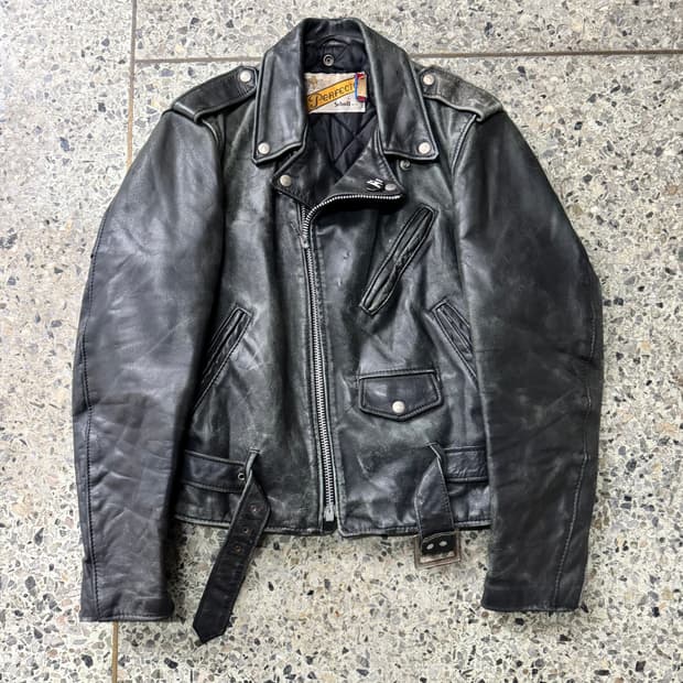 [S] 90s Schott Perfecto 가죽 라이더 자켓