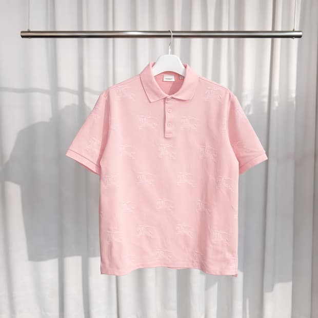 A+ / XL (110) 버버리 신형 EKD 테크니컬 코튼 카라 티셔츠