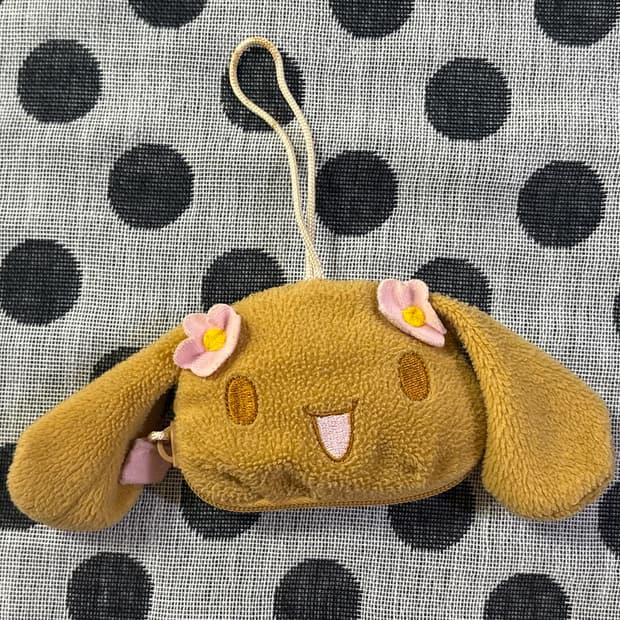 고전 2007 산리오 시나모롤 모카 동전 지갑 인형 키링 빈티지