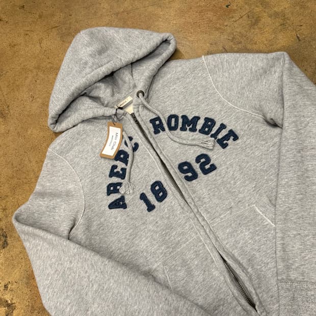 아베크롬비 그레이 후드집업