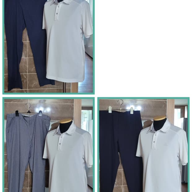 (남성95사이즈)아디다스 골프 반팔 카라티(기능성여름용)