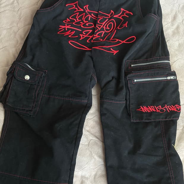 마이너스투 데빌 카고팬츠 빈티지 y2k 새깅
