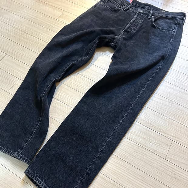 1996 Metal Black Straight Fit Pants