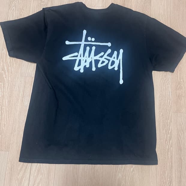 스투시 베이직 피그먼트 반팔 L