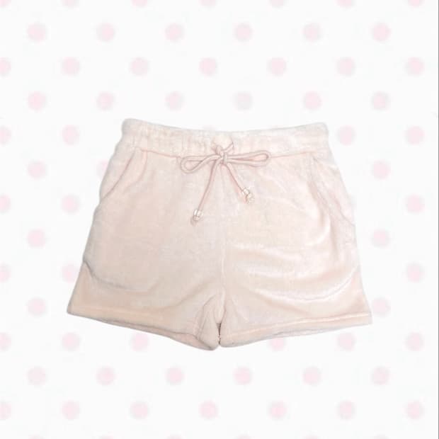 빈티지 히메갸루 피치 핑크 폭닥 숏팬츠