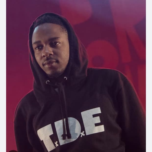 TDE 켄드릭 라마 블랙 후드티 (m 95-100)