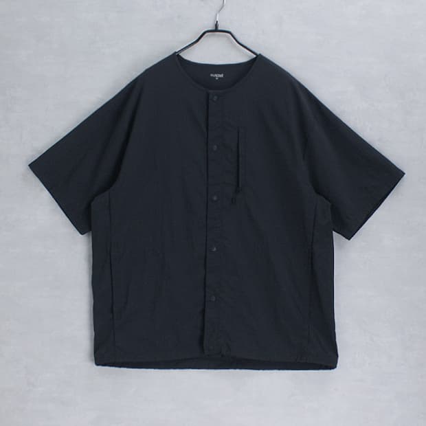 GU ACTIVE _ no collar snap shirt