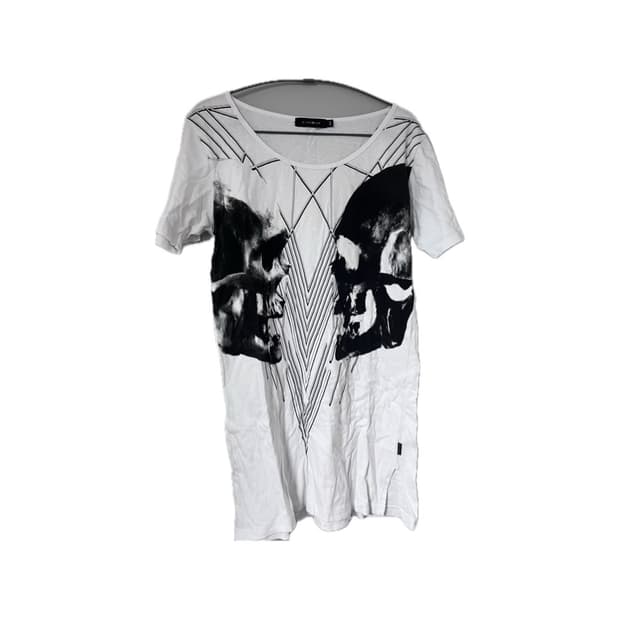 펑크 갸루 고딕 해골 y2k 반팔 고스 그런지