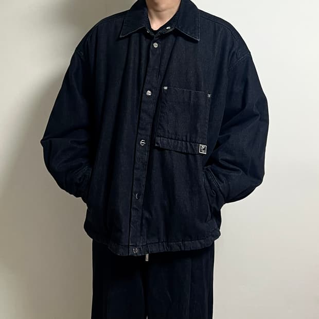 우영미 오버사이즈 데님 블랙 자켓