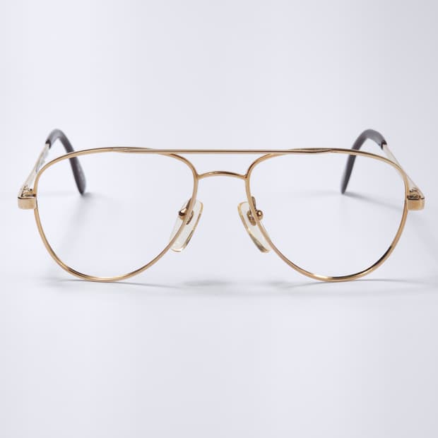 14K 도금 90년도 데드스탁 투브릿지 안경