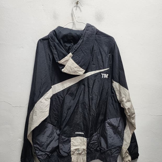 나이키 나일론 빅로고 후드 바람막이 