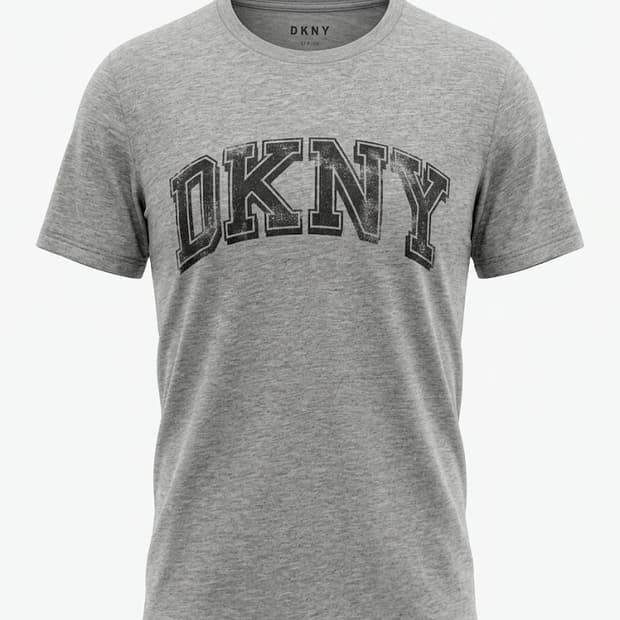DKNY 워싱빅로고 반팔티셔츠 정품 55 66 그레이