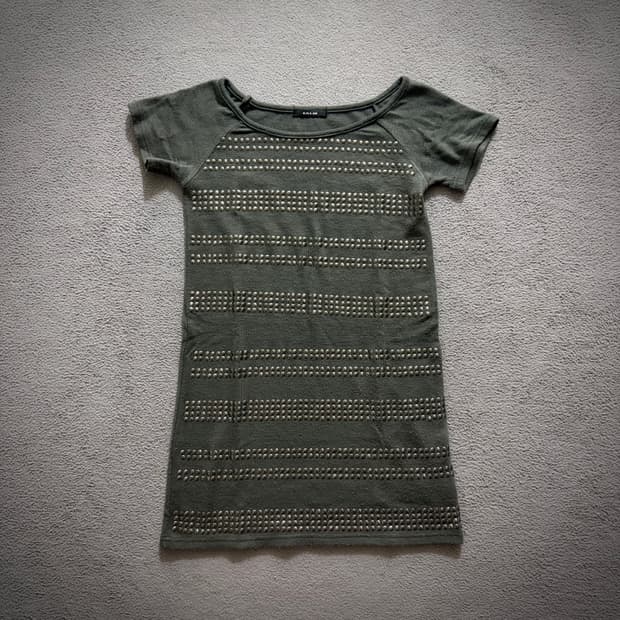 Stud detail long t shirt