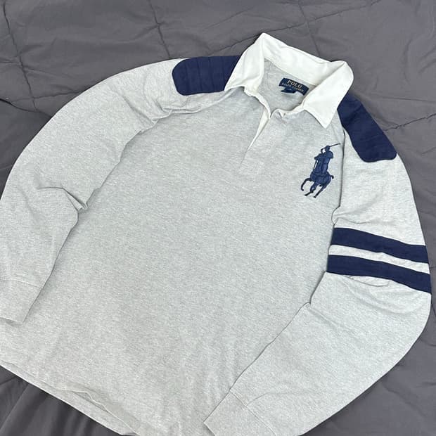 폴로 럭비티 카라 긴팔 미디움