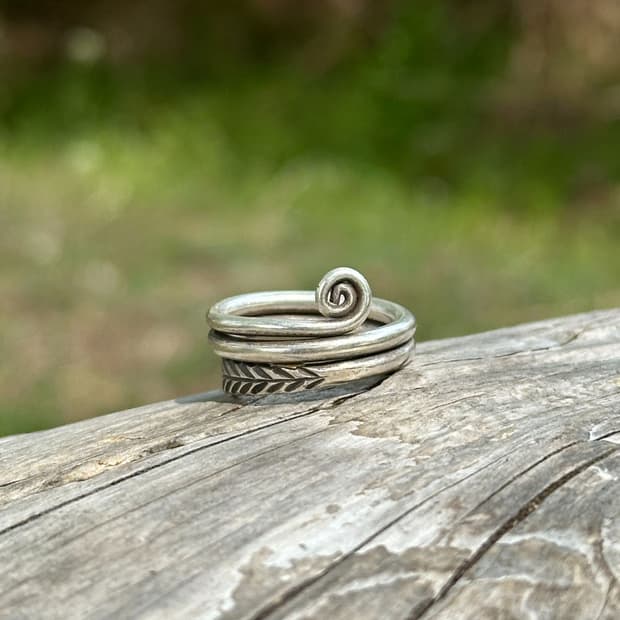 Spiral path karensilver ring 🌀