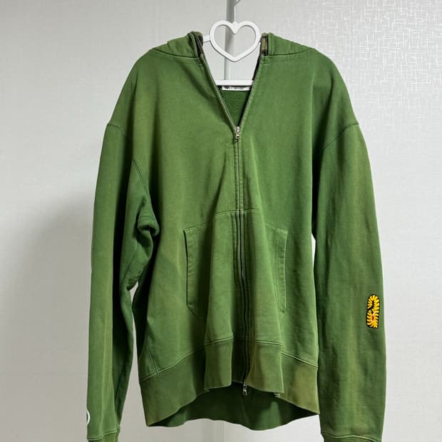 Bape 후드집업 그린 XL