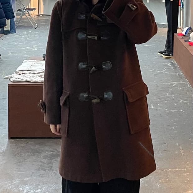 글로버올 브라운 더플 코트 H1390