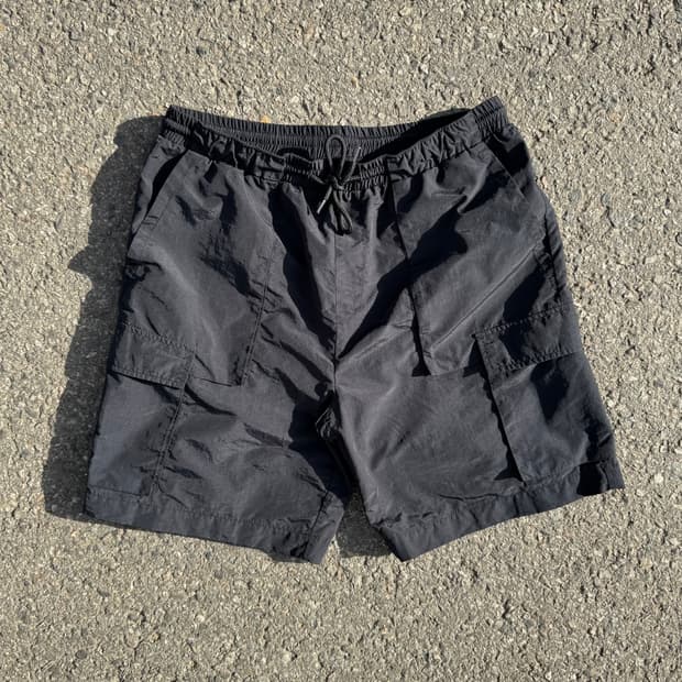 플랙 나일론 카고 반바지