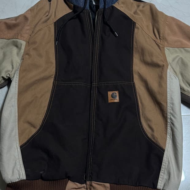 칼하트 리메이크 워크 후드집업자켓