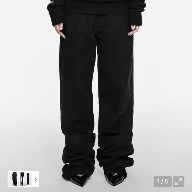 [나체] 리버스 코튼 팬츠