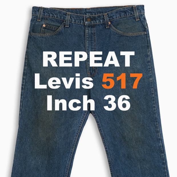 리바이스 517 오렌지탭 진청 80s USA 36인치 OR51738119