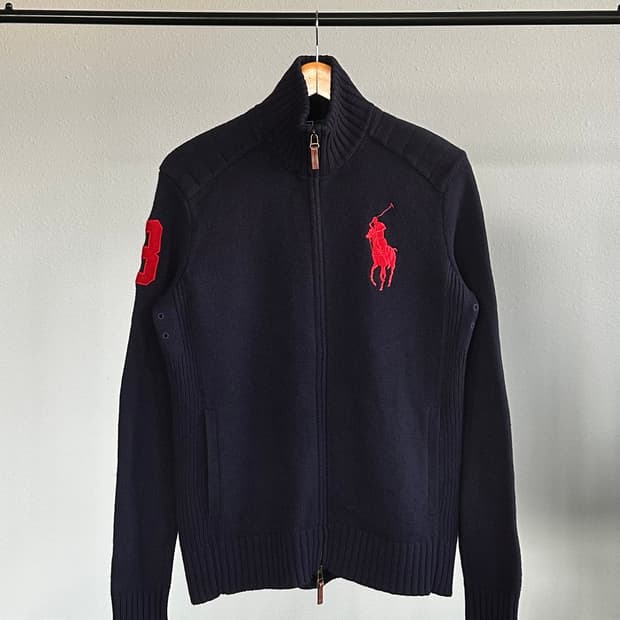 [M]폴로 랄프로렌 빅포니 램스울 니트 집업