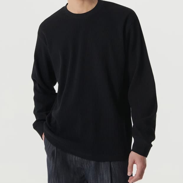 무신사스탠다드 와플 긴팔티 판매(XL)